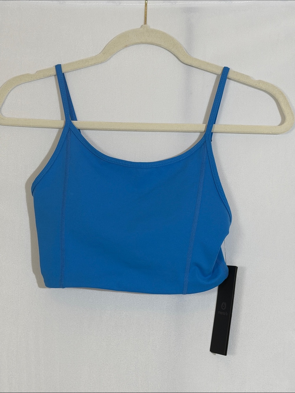 mono b Top Sports Bra Size S Blue NWT